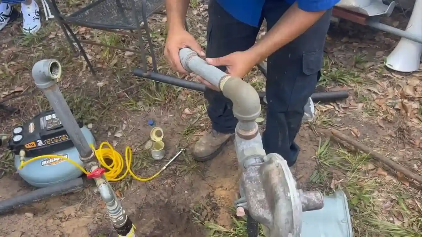 Licensed technician completing a new gas line installation in Chicago, IL
