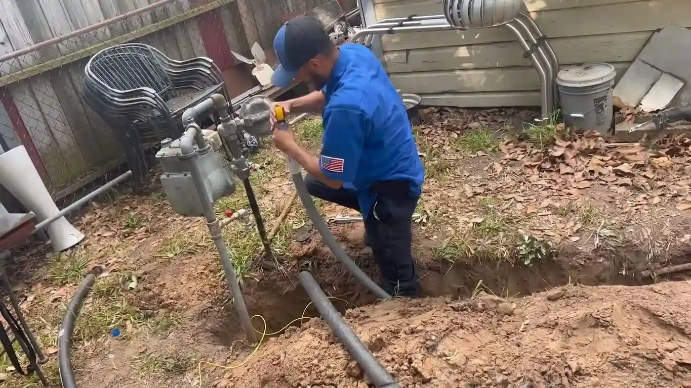 Gas line installation work sized for appliance load in a Chicago home