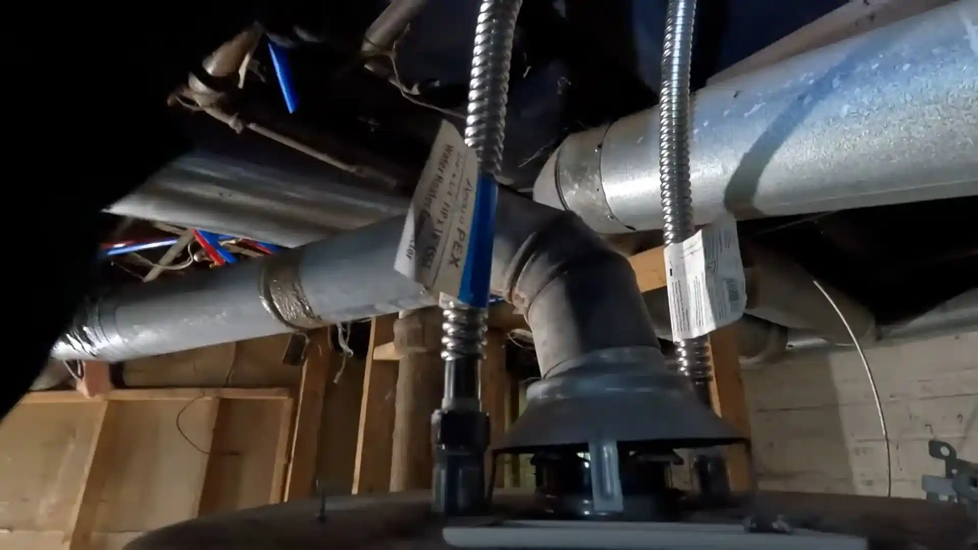 Gas line pressure test at water heater connections in Chicago
