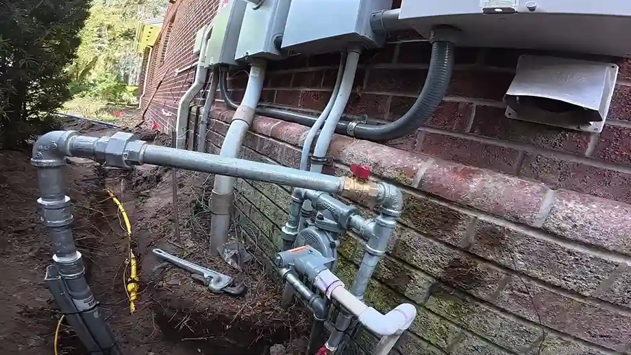 Gas meter relocation work at a Chicago, IL home