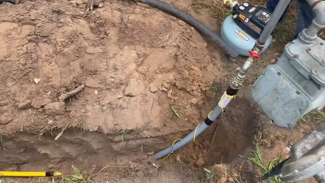 Pressure gauge on a gas pipe meter connection verifying a Chicago installation